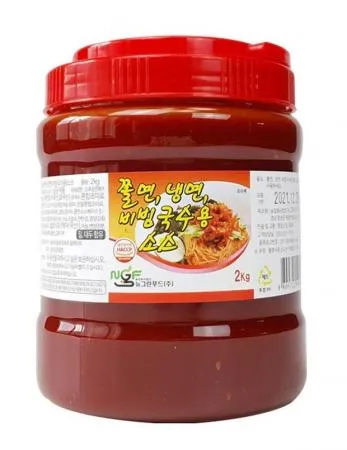 뉴그린 쫄면 냉면 비빔국수소스2k 6개 1박스