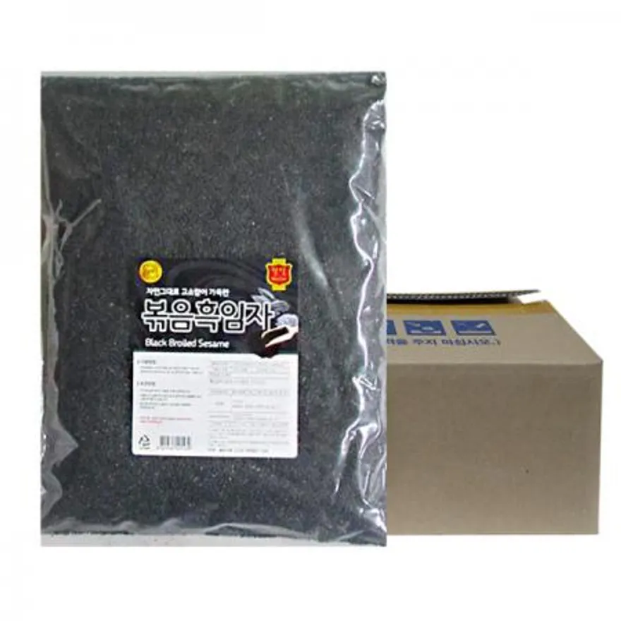 창성식품 볶은검정깨 흑임자1kg 5개 이미지