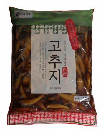 옛한옥마을 간장고추지4kg 4개 1박스