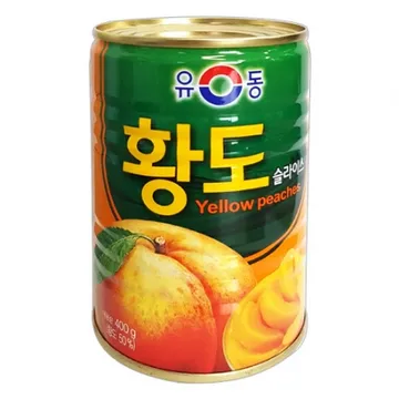 유동 황도 슬라이스400g 24개 1박스