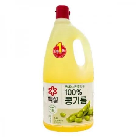  백설 콩기름 식용유 1.8L 1개