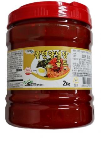 뉴그린 쫄면양념장골드2kg 6개 1박스