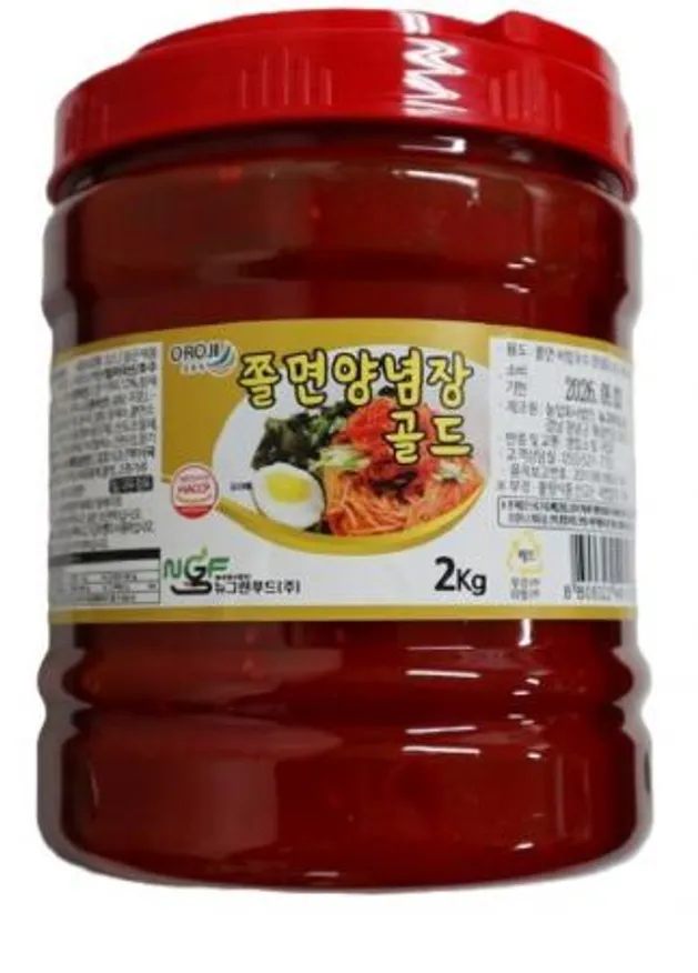 뉴그린 쫄면 양념장골드2kg 6개 1박스 이미지