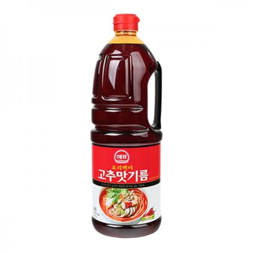 사조해표 요리백미 고추맛기름1.8L 8개 1박스 이미지