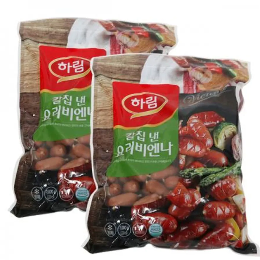 하림 칼집요리비엔나 1kg 10개 1박스 이미지