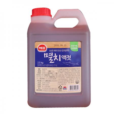 해표 멸치액젓2.5k 1개 이미지