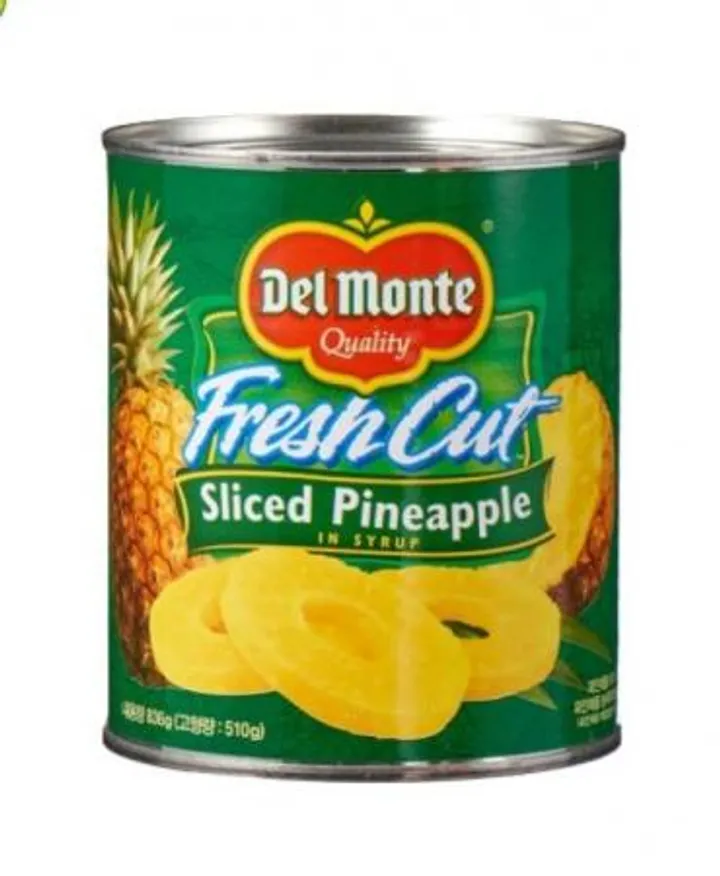 델몬트 후레쉬컷 파인애플 슬라이스836g 1개 이미지