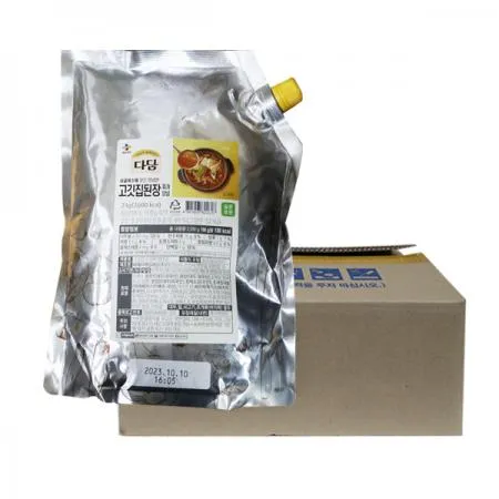 CJ 다담 고깃집된장찌개양념2kg 6개 1박스   