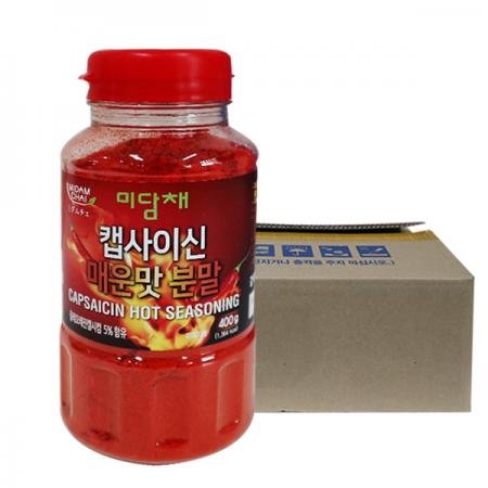 미담채 캡사이신 매운맛분말400g 12개 1박스 이미지