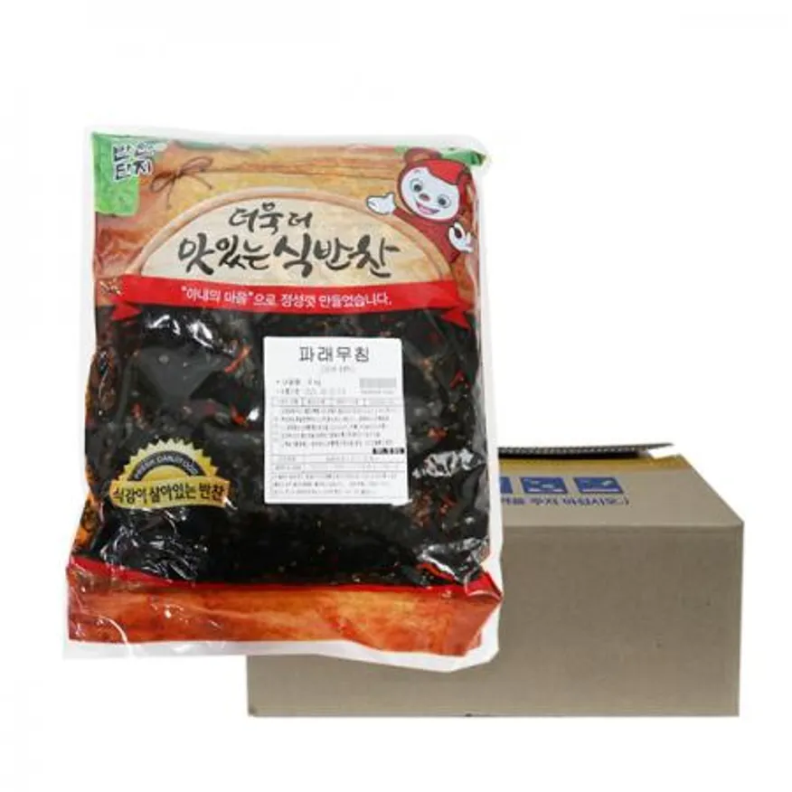 반찬단지 파래무침 4kg 4개 1박스 일반박스 이미지
