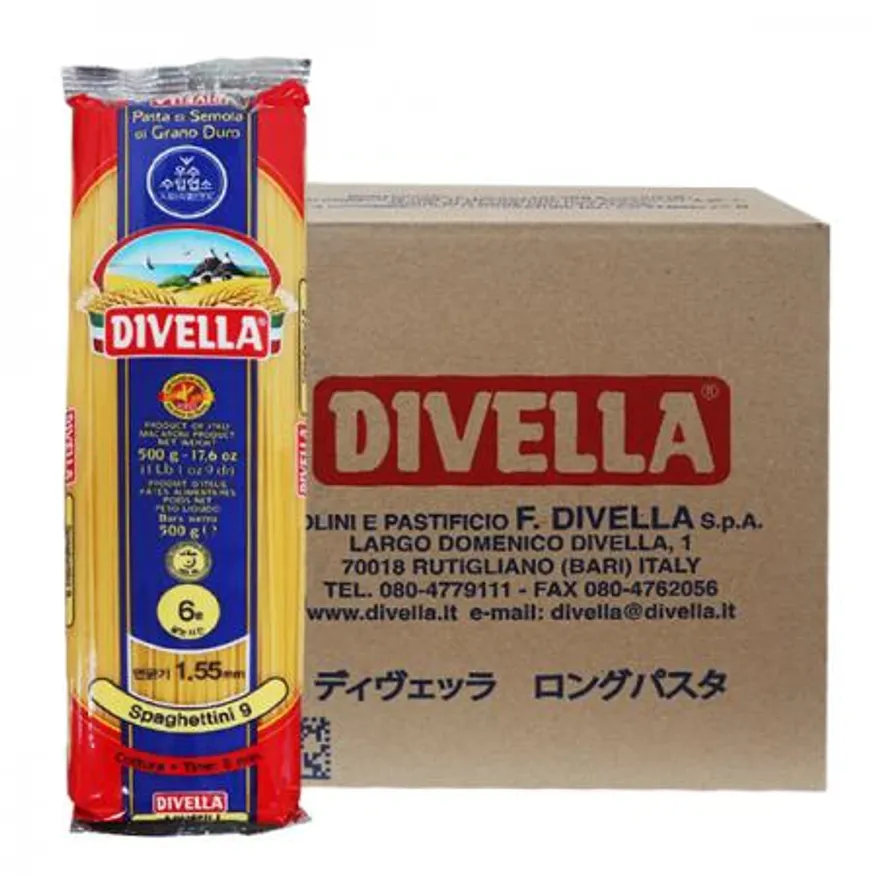 디벨라 스파게티니 500g 9호 36개 1박스/1.55mm 이미지