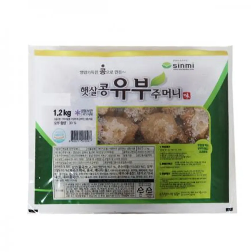 신미 고기맛 햇살콩 유부주머니1.2kg 이미지