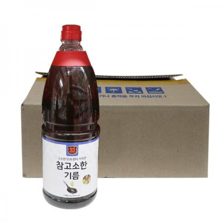 창성식품 달인 참고소한기름 1.8L 12개 1박스 이미지