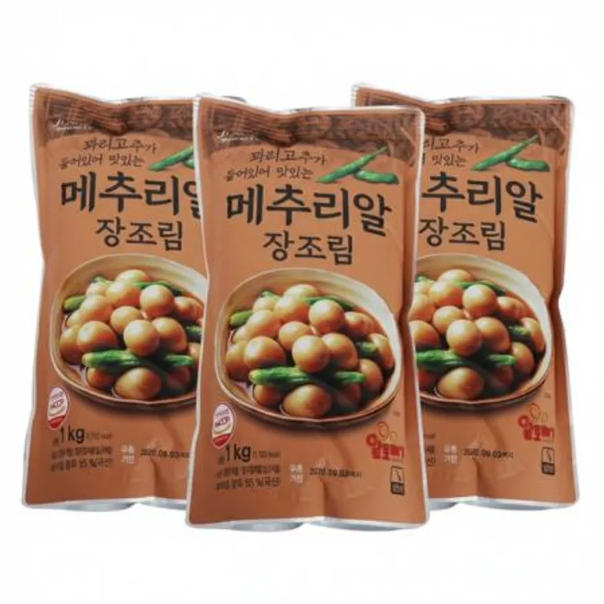 정원식품 꽈리고추 메추리알장조림1kg 3개 이미지