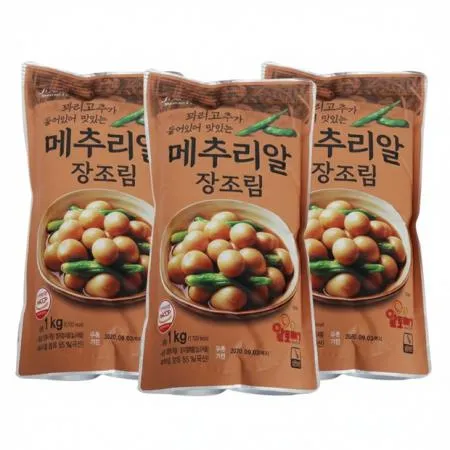 정원식품 메추리알장조림1kg 3개 
