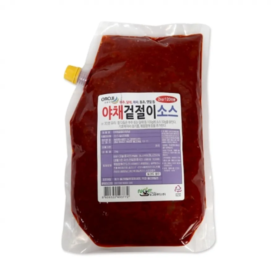뉴그린 야채겉절이소스2kg 6개 이미지