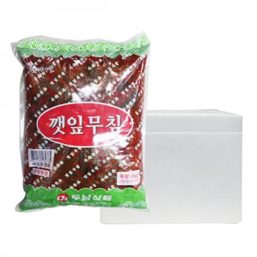 두남 깻잎무침 4kg 4개 1박스 이미지