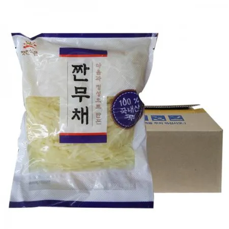햇찬식품 짠무 1kg 10개 1박스