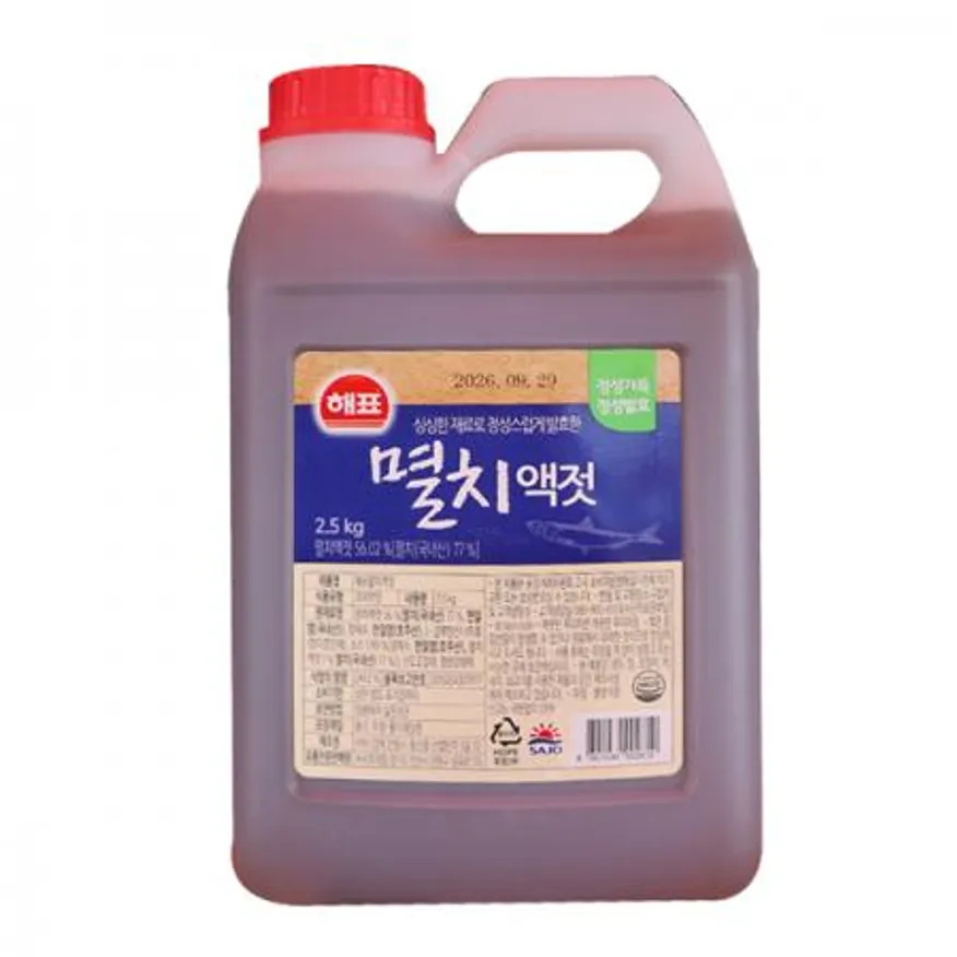 해표 멸치액젓2.5kg 6개 1박스 이미지