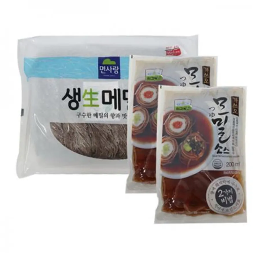 면사랑 생생메밀면1kg 1개 칠갑 가쓰오모밀소스200ml 5개 이미지