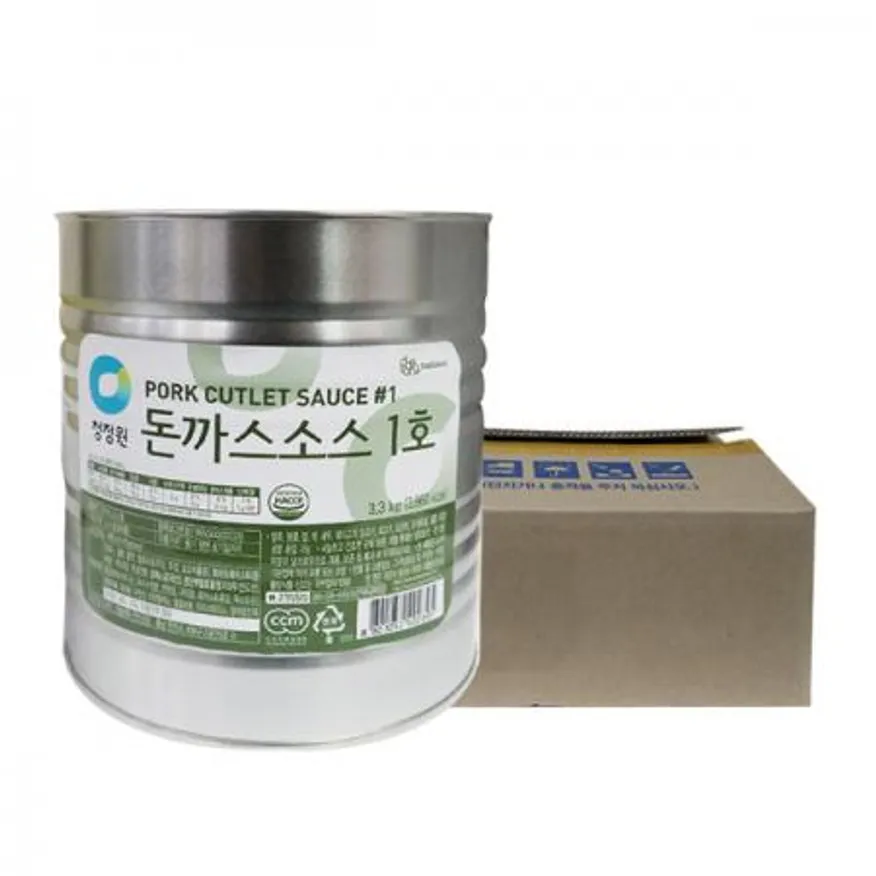 청정원 돈까스소스1호3.3kg 6개 1박스 이미지