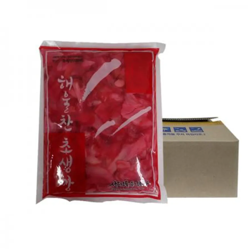 삼도식품 해울찬 홍초생강1.3kg 10개 1박스 이미지