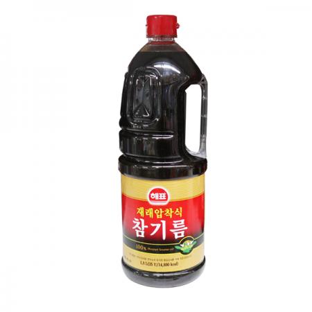 해표 재래 압착식 참기름1.8L 8개 1박스 이미지