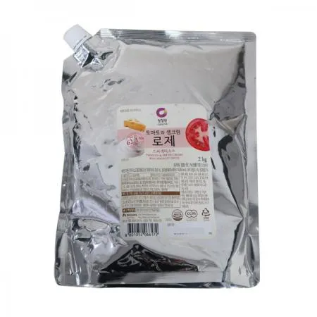 청정원 토마토와생크림 로제스파게티소스2kg 1개
