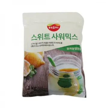 동원 비셰프 스위트사워믹스1kg 1개 유자분말함유 에이드 칵테일