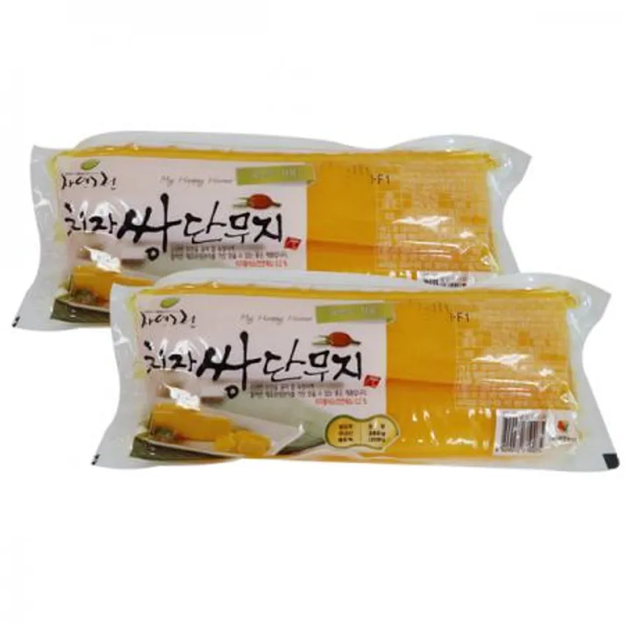 자연그린 치자 쌍단무지380g 20개 1박스 이미지