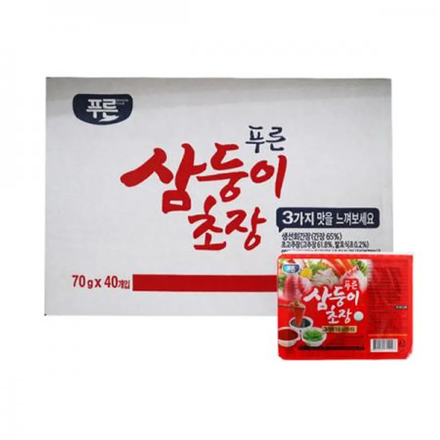 푸른식품 삼둥이초장 70g 40개 1박스 이미지