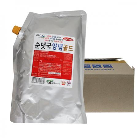 뉴그린 순대국 양념 2kg 6개 1박스 이미지