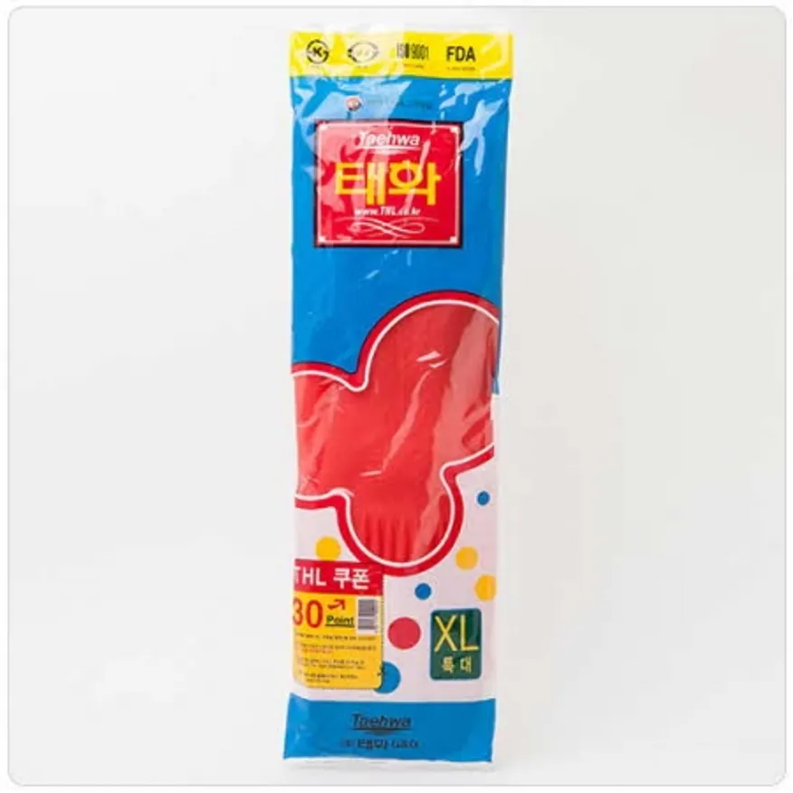 태화고무장갑 XL 특대 레드 10개 이미지