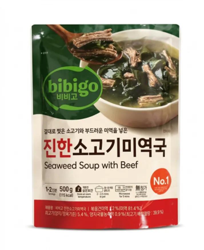 비비고 진한소고기미역국500g 1개 이미지