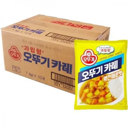 오뚜기 카레 약간매운맛1kg 10개 1박스