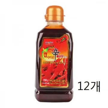 청우 캡사이신 매운맛소스 550g 12개 1박스