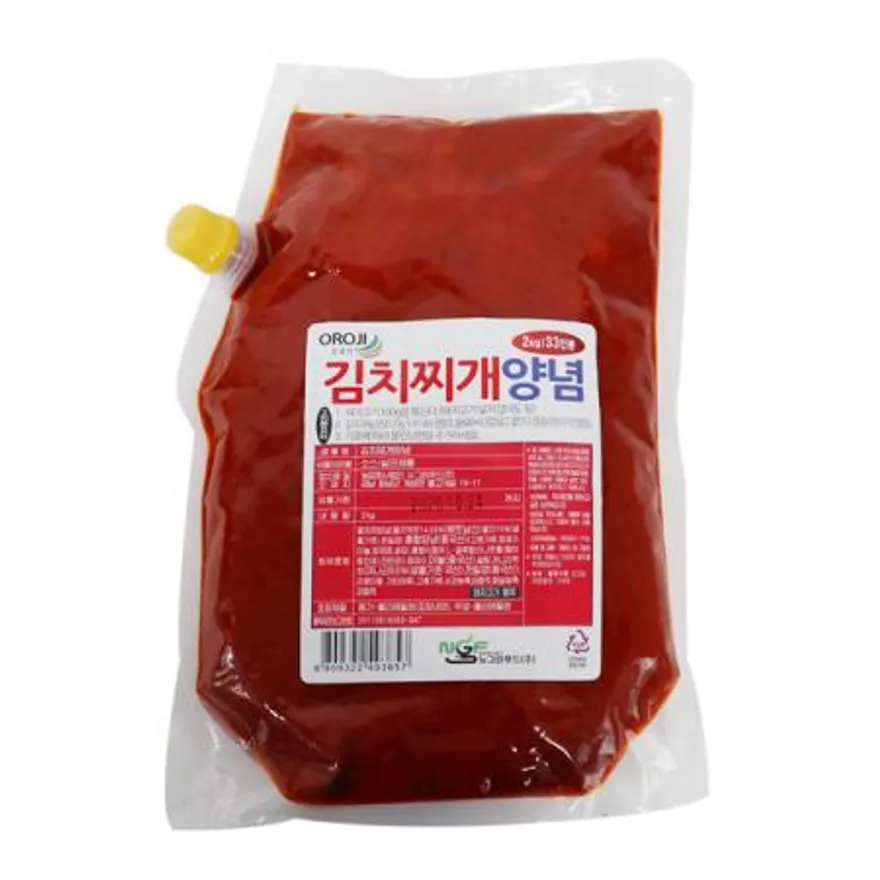 뉴그린 오로지 김치찌개양념2kg 1개 33인분 이미지