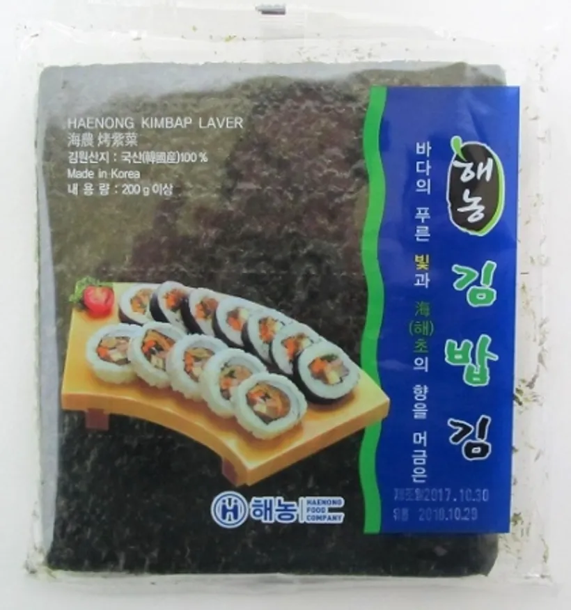 해농식품 김밥김200g 100매 이미지