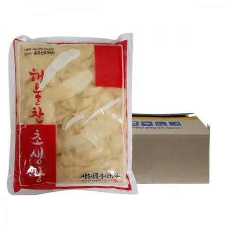 해울찬 백색 초생강1.3kg 10개 1박스