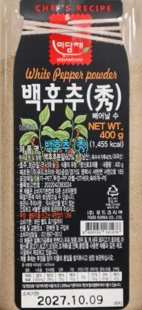 미담채 백후추 400g 5개   이미지