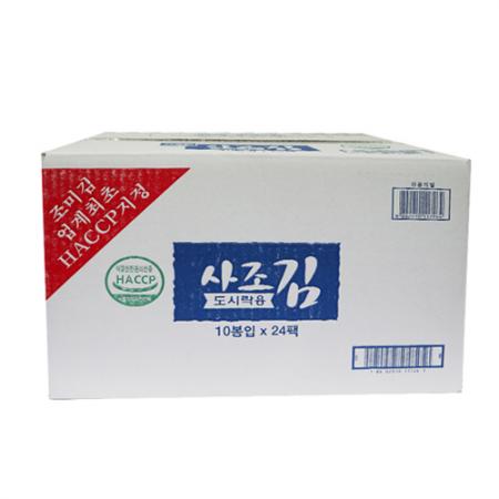 사조김 도시락용 (1.8g10봉입) 240개1박스 도시락김 참치김 이미지
