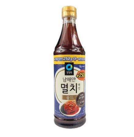 청정원 남해안멸치액젓골드750g+250g 1개