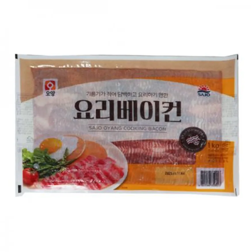 사조오양 요리베이컨1kg 10개 1박스 이미지