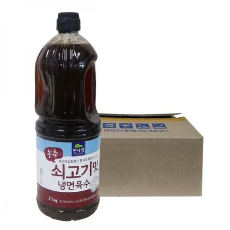 면사랑 농축 쇠고기맛 냉면육수2.1kg 6개 1박스 이미지