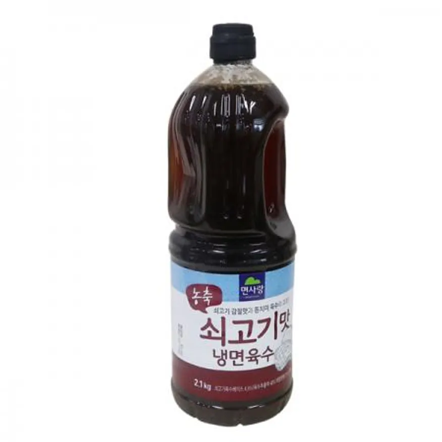 면사랑 농축 쇠고기맛 냉면육수2.1kg 1개 이미지