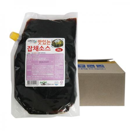 오로지 맛있는 잡채소스2kg 6개 1박스 이미지