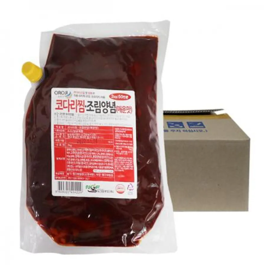 뉴그린 코다리찜조림양념매운맛2kg 6개 1박스 이미지