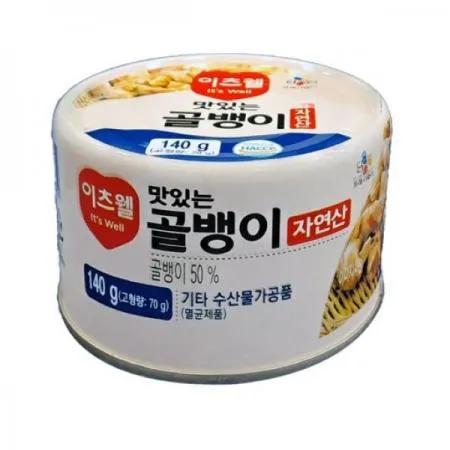 이츠웰 자연산 골뱅이140g 10개  