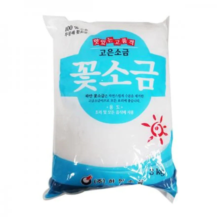 하얀소금 꽃소금3kg 1개 이미지