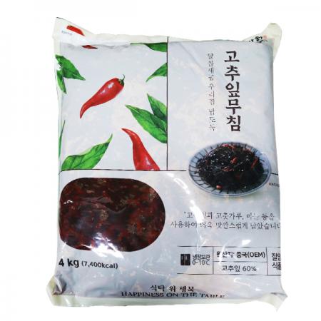 반찬단지 고추잎무침4kg 1개